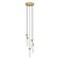 Z-Lite Beau Chandelier, 5-Light, 12 In.W x 12.75 In.H, Rubbed Brass/Clear 740P-5R-RB - alternate 1